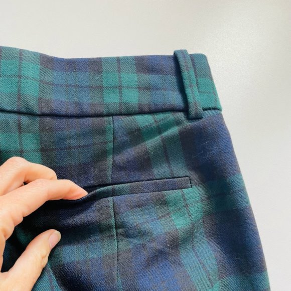 J. Crew TALL LONG Pant Trouser Tartan Plaid Wool Cameron Holiday Winter Classic - Picture 7 of 15